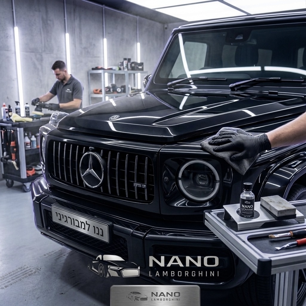 רכב יוקרה בטיפול ציפוי והגנה של Nano Lamborghini